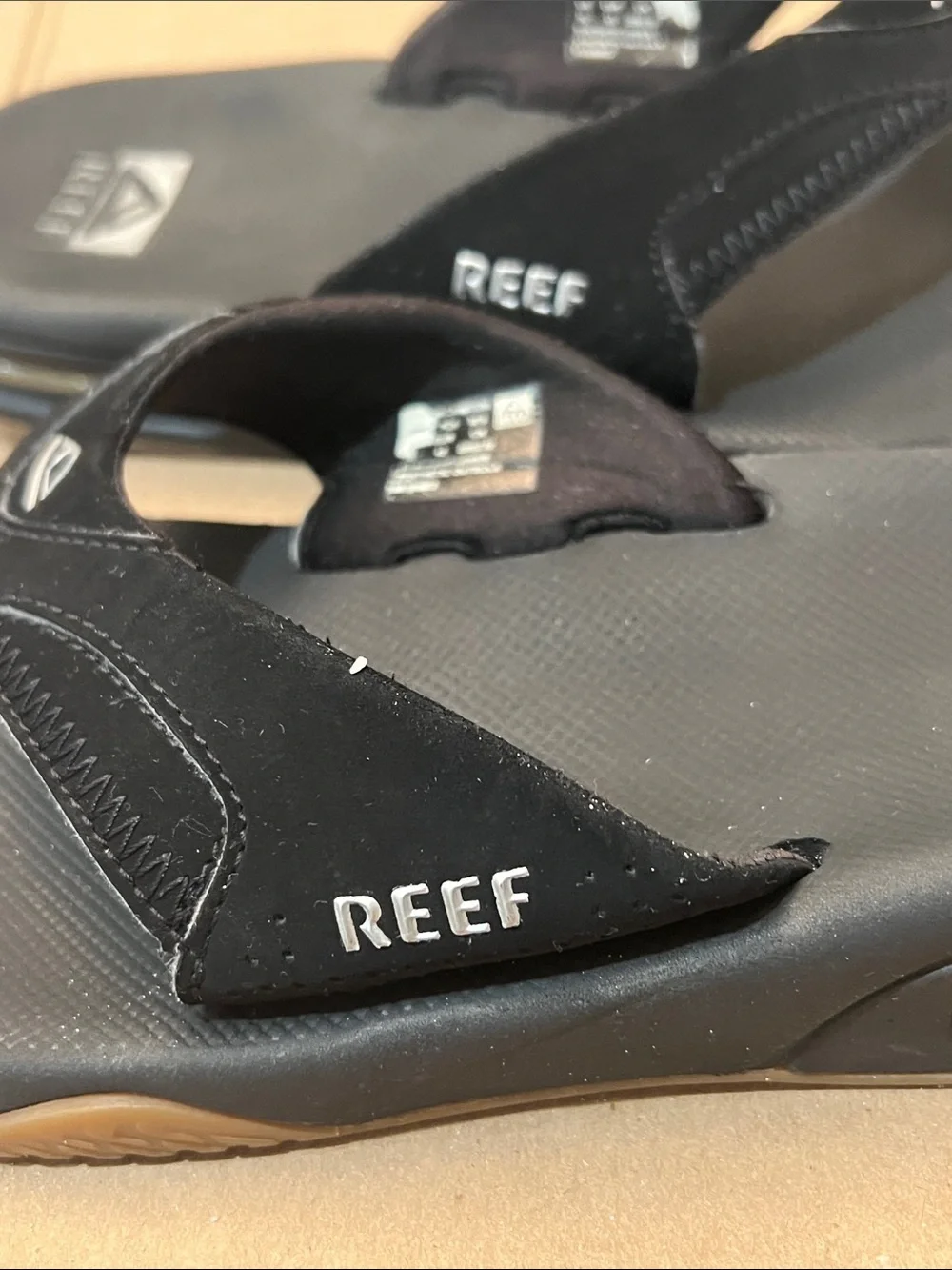 Reef Black Mens Flip Flop Sandals Size 10
